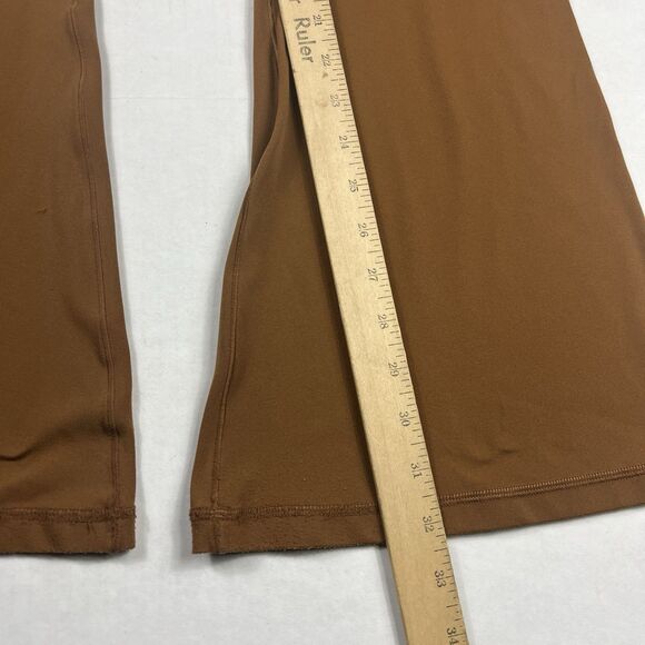 Aerie Offline Real Me High Waisted Flared Pants Brown Soft Stretch 70s Boho M - Picture 6 of 14